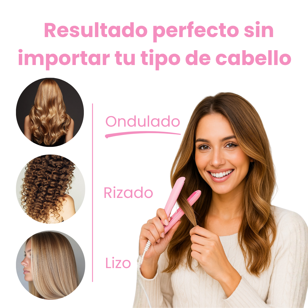 Rizador de pelo de doble uso | Rizador y Alisador